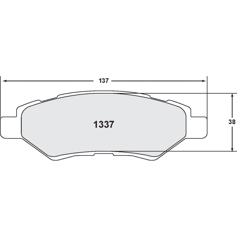 Fast road / track day compound. Street brake pads - Cadillac / Chevrolet / SaabRear brake pad